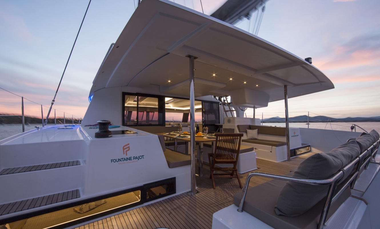 New Sail Catamaran for Sale  Saba 50 Deck & Equipment